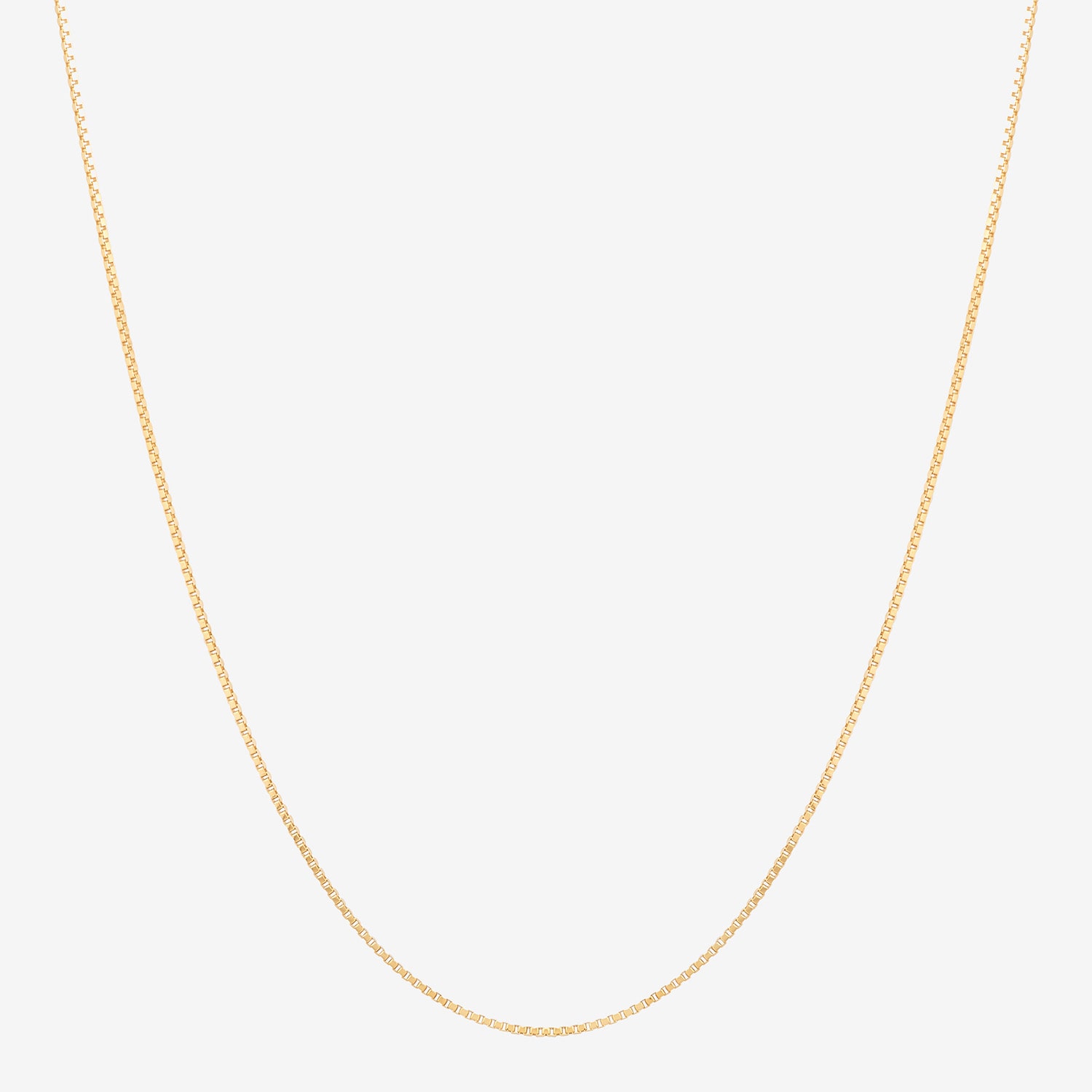 Limited Quantities! Womens 10K Gold 18 Inch Box Chain Necklace