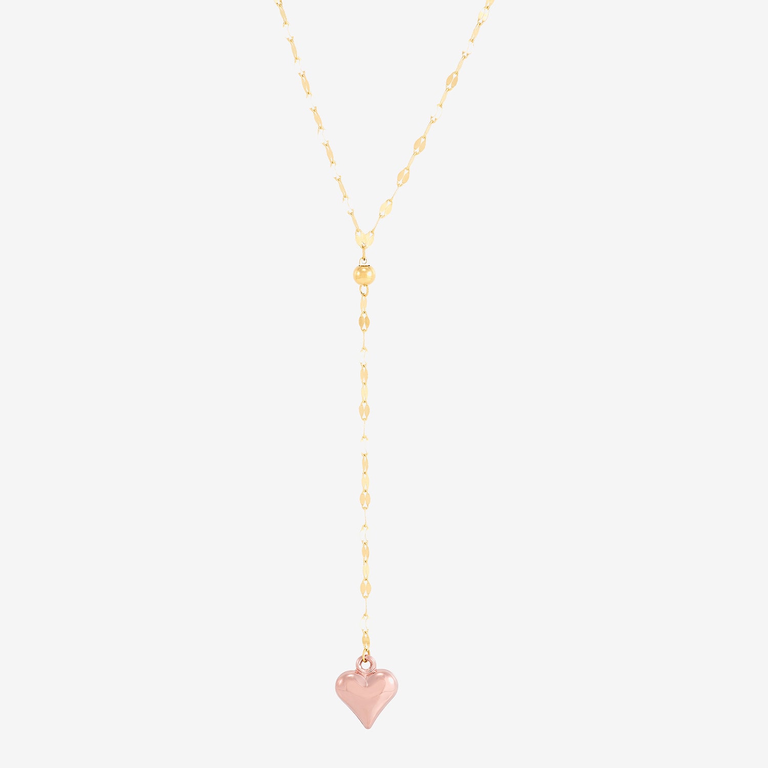 Limited Quantities! Womens 14K Two Tone Gold 18 Inch Y Necklace