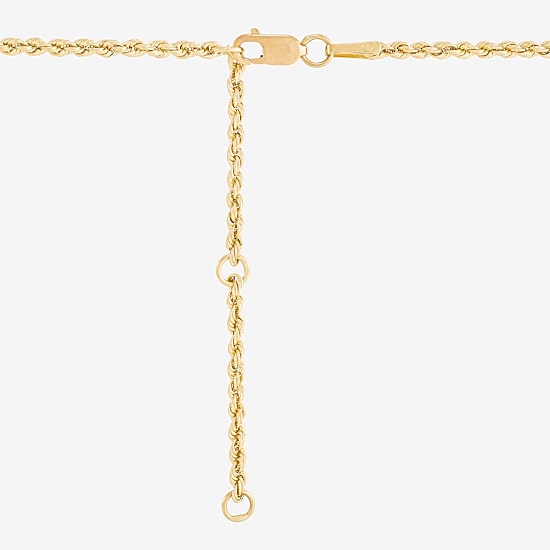 Limited Quantities! Womens 10K Gold 18 Inch Rope Chain Necklace