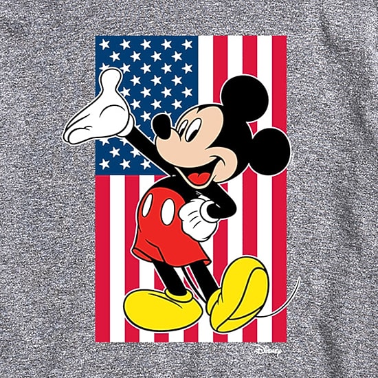 Novelty Mens Crew Neck Short Sleeve Regular Fit Mickey Mouse Graphic T-Shirt