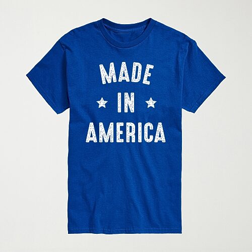 Novelty Mens Crew Neck Short Sleeve Regular Fit Graphic T-Shirt, Medium, Blue