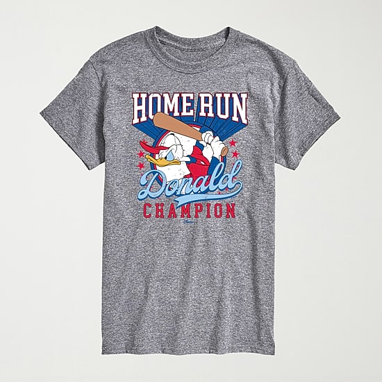 Novelty Mens Crew Neck Short Sleeve Regular Fit Donald Duck Big and Tall Graphic T-Shirt
