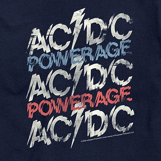 Novelty Mens Crew Neck Short Sleeve Regular Fit AC/DC Big and Tall Graphic T-Shirt