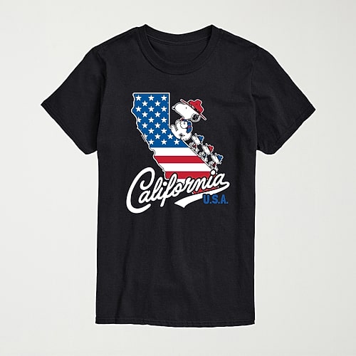 Novelty Mens Crew Neck Short Sleeve Regular Fit Peanuts Snoopy Big and Tall Graphic T-Shirt, 5x-large, Black