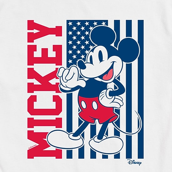 Novelty Mens Crew Neck Short Sleeve Regular Fit Mickey Mouse Big and Tall Graphic T-Shirt