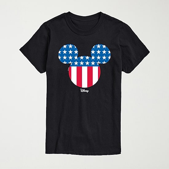 Novelty Mens Crew Neck Short Sleeve Regular Fit Mickey Mouse Big and Tall Graphic T-Shirt