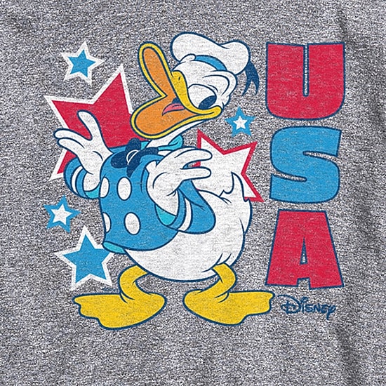 Novelty Mens Crew Neck Short Sleeve Regular Fit Donald Duck Big and Tall Graphic T-Shirt