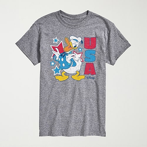 Novelty Mens Crew Neck Short Sleeve Regular Fit Donald Duck Big and Tall Graphic T-Shirt, 4x-large, Gray