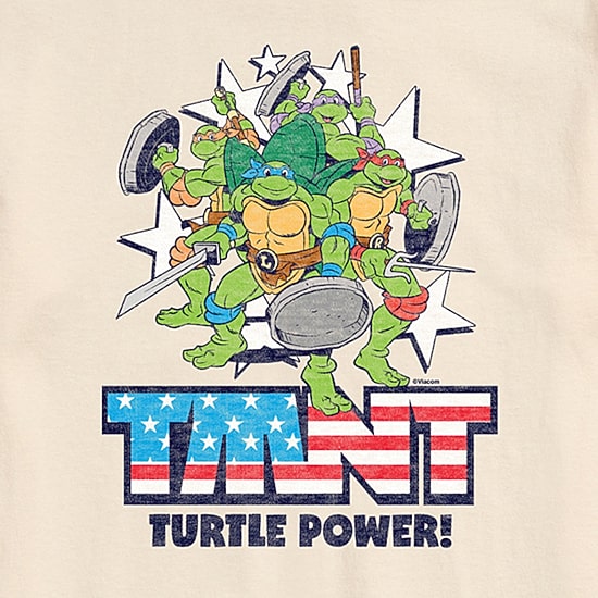 Novelty Mens Crew Neck Short Sleeve Regular Fit Teenage Mutant Ninja Turtles Big and Tall Graphic T-Shirt