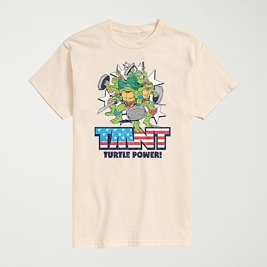 Novelty Mens Crew Neck Short Sleeve Regular Fit Teenage Mutant Ninja Turtles Big and Tall Graphic T-Shirt