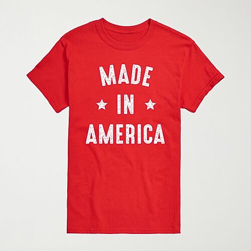 Novelty Mens Crew Neck Short Sleeve Regular Fit Big And Tall Graphic T-shirt In Red