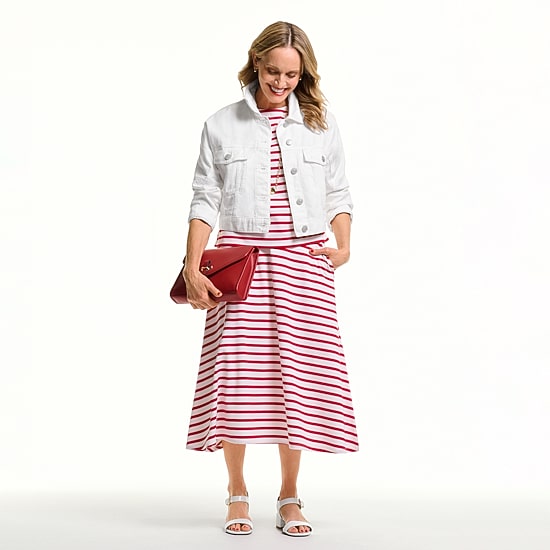 Liz Claiborne Womens Mid Rise Midi A-Line Skirt
