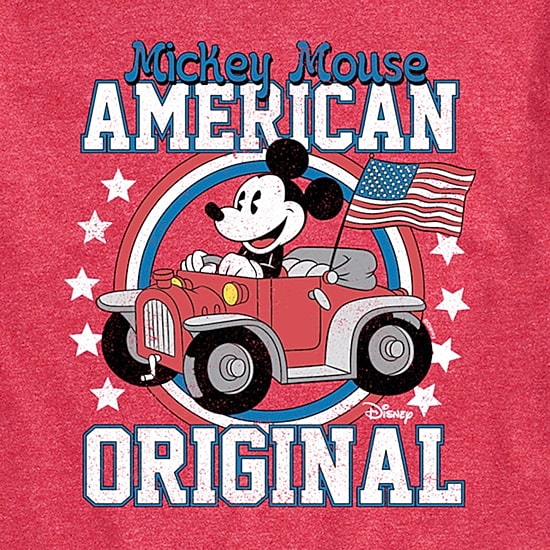 Novelty Mens Crew Neck Short Sleeve Regular Fit Mickey Mouse Graphic T-Shirt