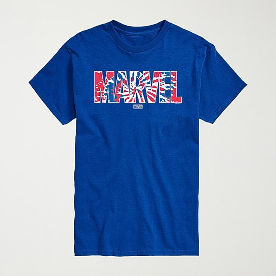 Novelty Mens Crew Neck Short Sleeve Regular Fit Marvel Graphic T-Shirt