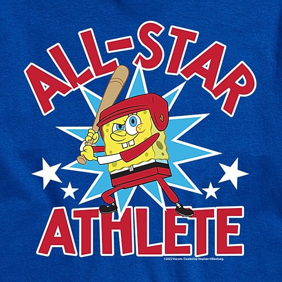 Novelty Mens Crew Neck Short Sleeve Regular Fit Spongebob Graphic T-Shirt