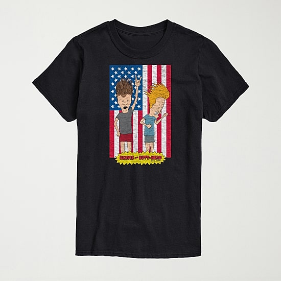 Novelty Mens Crew Neck Short Sleeve Regular Fit MTV Graphic T-Shirt