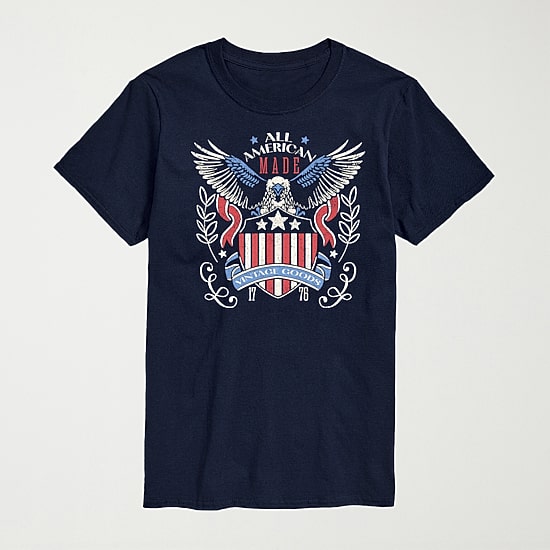 Novelty Mens Crew Neck Short Sleeve Regular Fit Graphic T-Shirt
