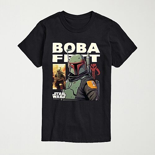 Novelty Mens Crew Neck Short Sleeve Regular Fit Star Wars Graphic T-Shirt, X-large, Black
