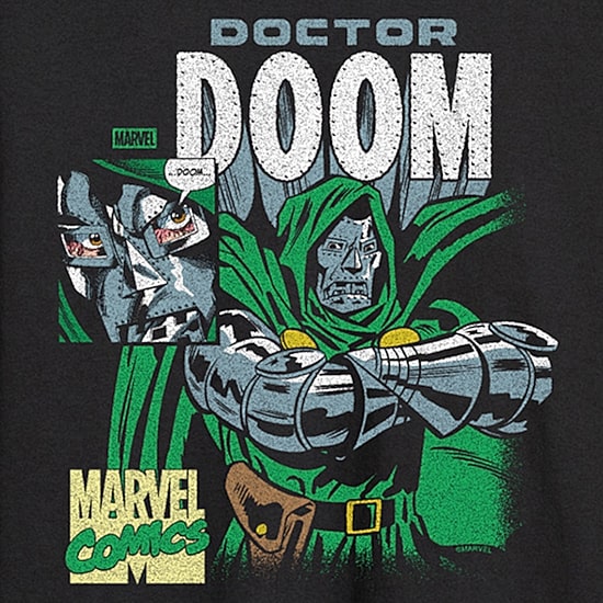 Novelty Mens Crew Neck Short Sleeve Regular Fit Marvel Graphic T-Shirt