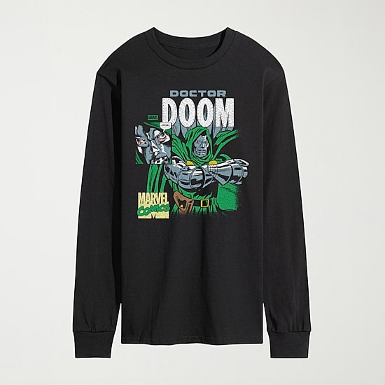Novelty Mens Crew Neck Short Sleeve Regular Fit Marvel Graphic T-Shirt