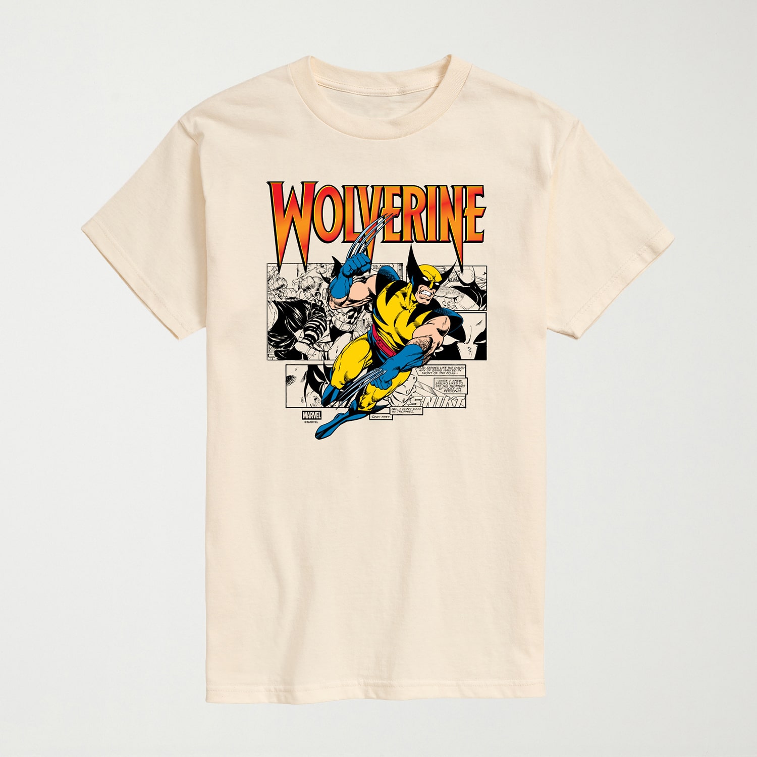 Novelty Mens Crew Neck Short Sleeve Regular Fit Marvel Graphic T-Shirt
