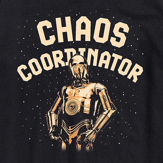 Novelty Mens Crew Neck Short Sleeve Regular Fit Star Wars Graphic T-Shirt