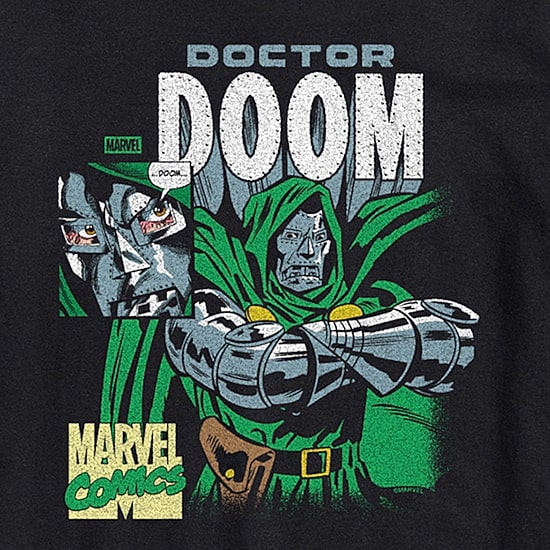 Novelty Mens Crew Neck Short Sleeve Regular Fit Marvel Graphic T-Shirt