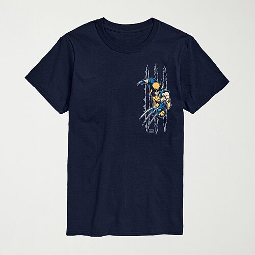 Novelty Mens Crew Neck Short Sleeve Regular Fit Marvel Graphic T-Shirt, Medium, Blue