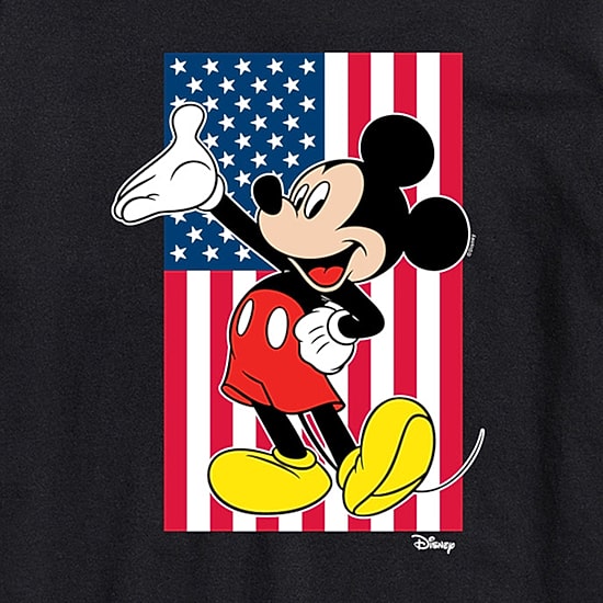Novelty Mens Crew Neck Short Sleeve Regular Fit Mickey Mouse Graphic T-Shirt