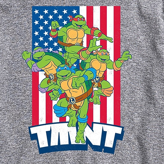 Novelty Mens Crew Neck Short Sleeve Regular Fit Teenage Mutant Ninja Turtles Graphic T-Shirt