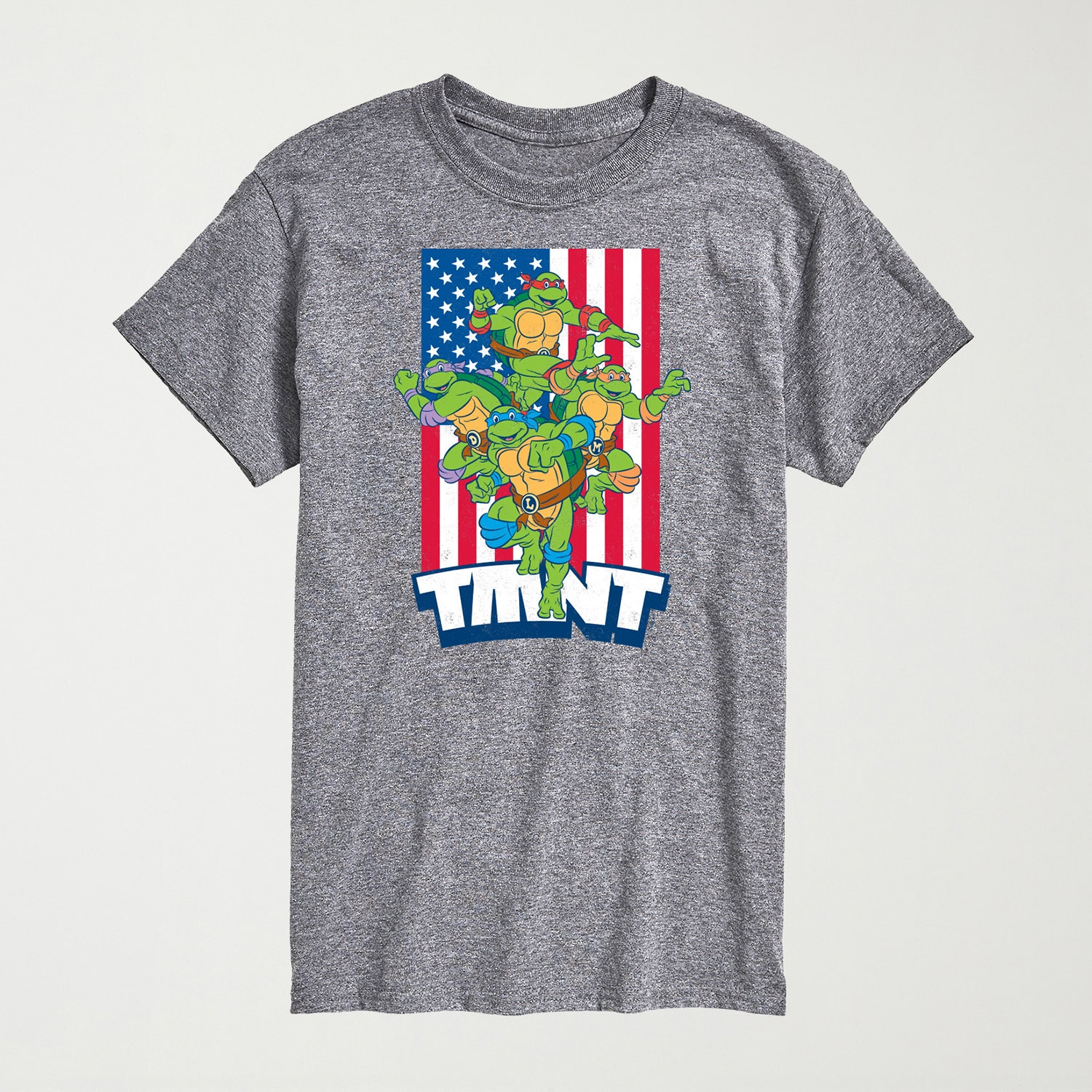 Novelty Mens Crew Neck Short Sleeve Regular Fit Teenage Mutant Ninja Turtles Graphic T-Shirt