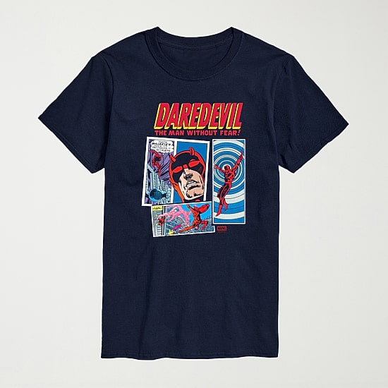 Novelty Mens Crew Neck Short Sleeve Regular Fit Marvel Graphic T-Shirt