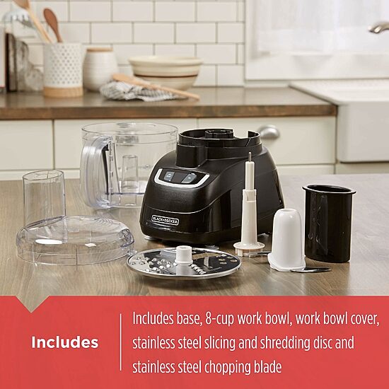 Black+Decker 8 Cups Bpa Free Food Processor