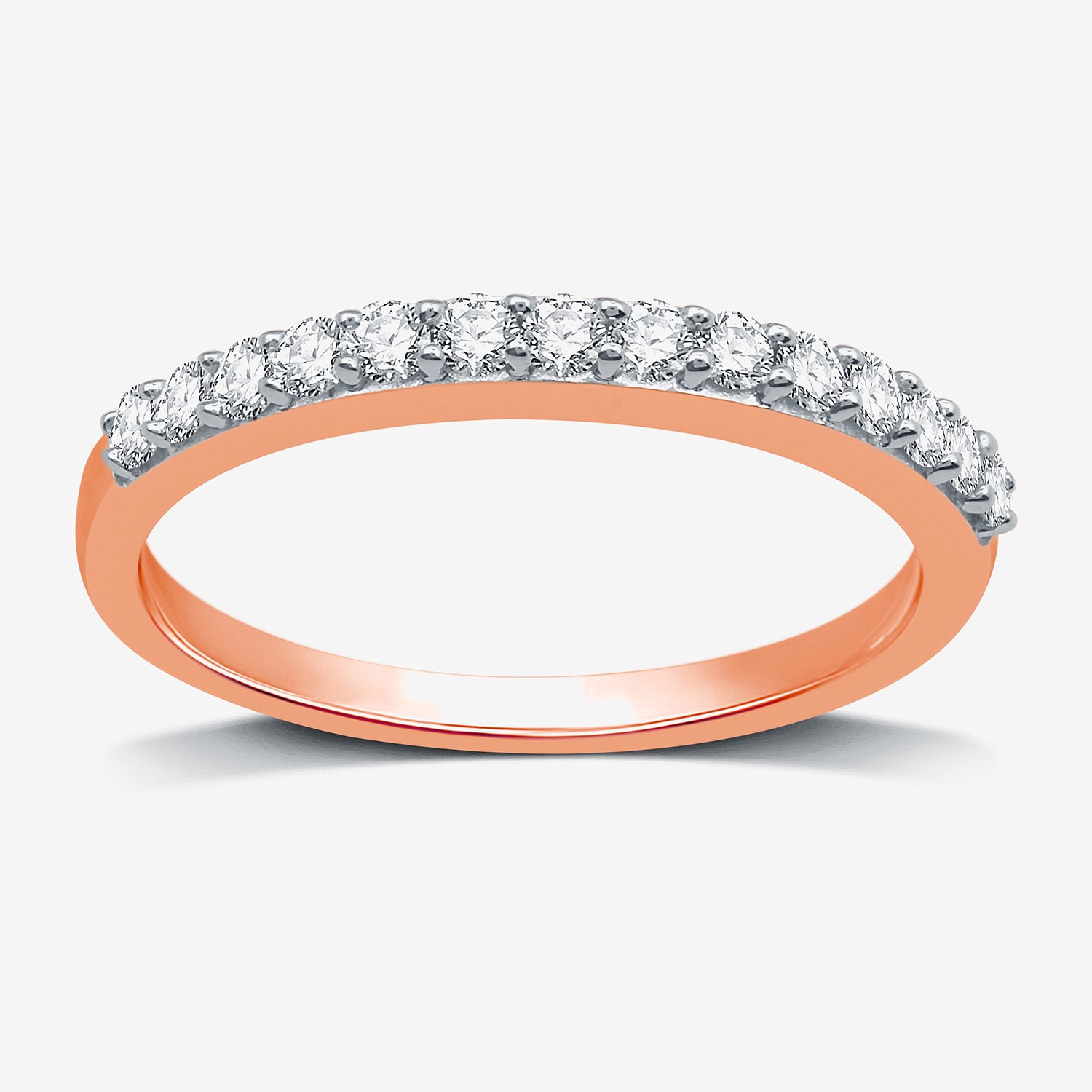 I Said Yes (H-I / I1) 1/4 CT. T.W. Lab Grown White Diamond Sterling Silver or 14K Gold Over Silver Wedding Band
