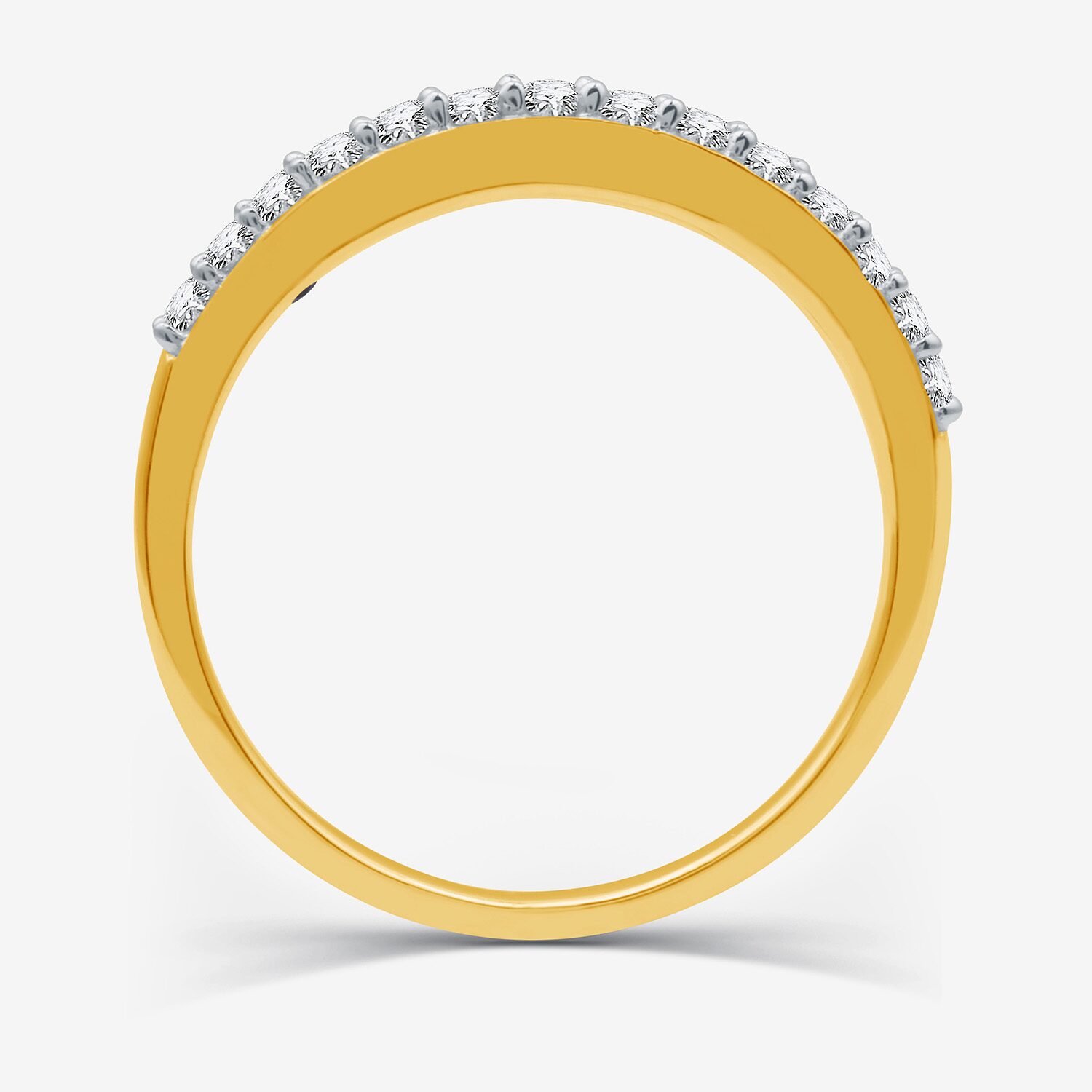 I Said Yes (H-I / I1) 1/4 CT. T.W. Lab Grown White Diamond Sterling Silver or 14K Gold Over Wedding Band