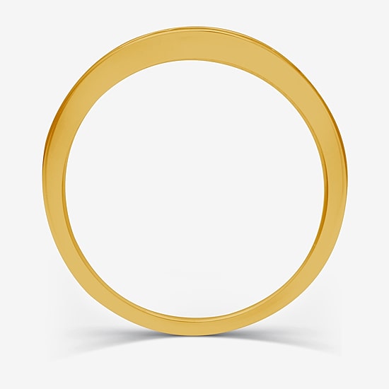 Modern Bride Gemstone 1/8 CT. T.W. Lab Created Blue Sapphire Gold Over Silver Wedding Band
