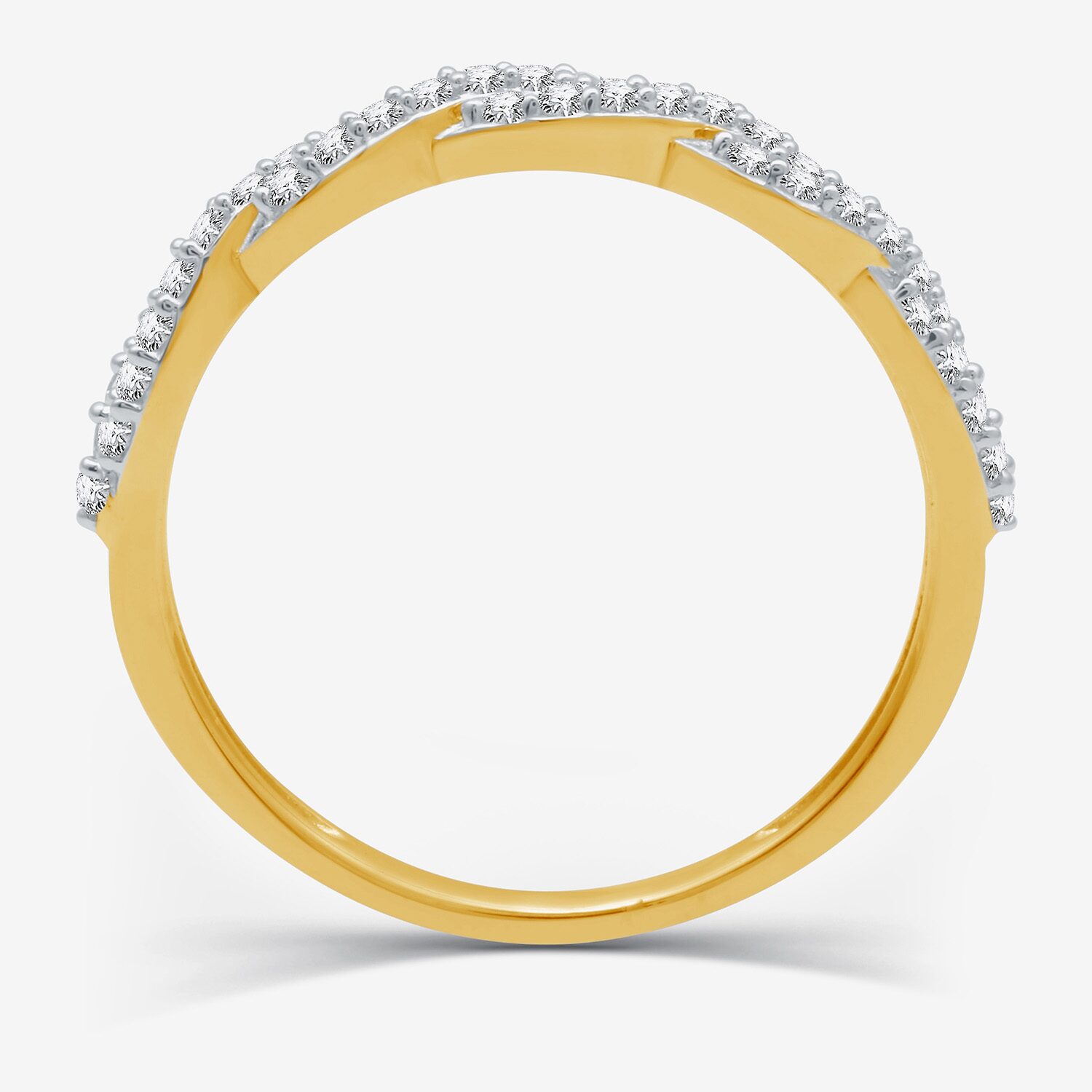 I Said Yes (H-I / I1) 1/4 CT. T.W. Lab Grown White Diamond Sterling Silver or 14K Gold Over Wedding Band