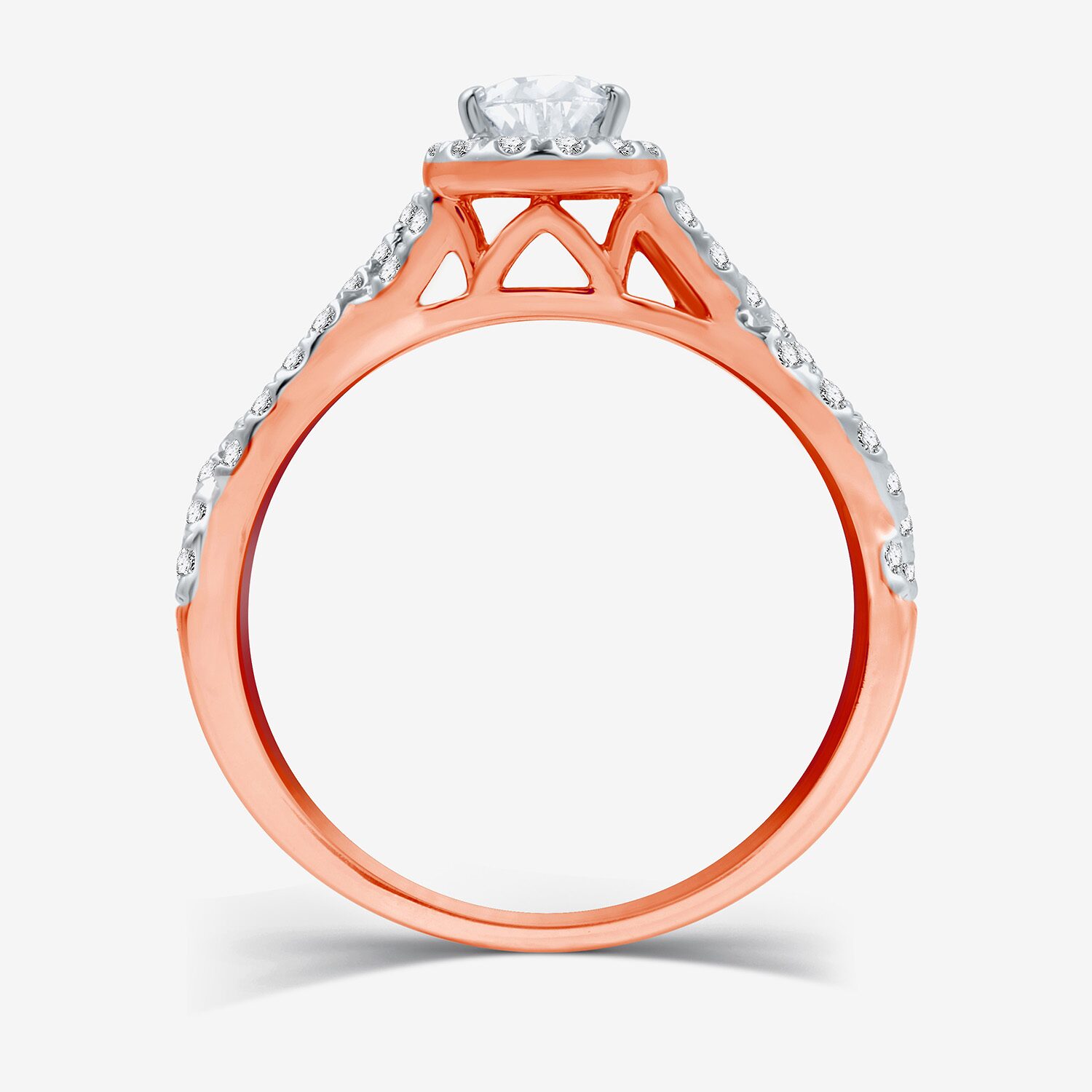 I Said Yes (H-I / I1) Womens 1 CT. T.W. Lab Grown White Diamond Sterling Silver or 14K Gold Over Pear Side Stone Halo Bridal Set