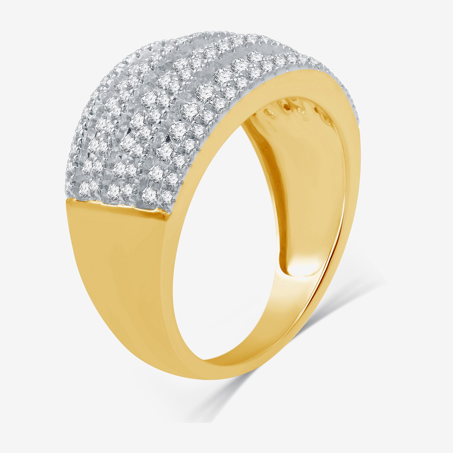 I Said Yes (H-I / I1) 1 CT. T.W. Lab Grown White Diamond Sterling Silver or 14K Gold Over Anniversary Band