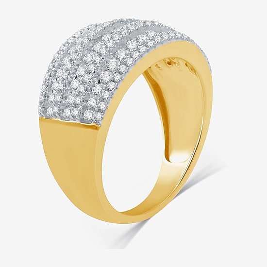 I Said Yes (H-I / I1) 1 CT. T.W. Lab Grown White Diamond Sterling Silver or 14K Gold Over Silver Anniversary Band