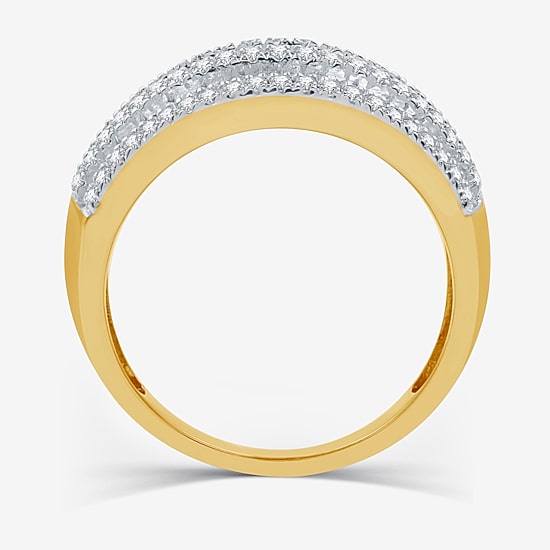 I Said Yes (H-I / I1) 1 CT. T.W. Lab Grown White Diamond Sterling Silver or 14K Gold Over Silver Anniversary Band