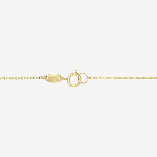 Womens White Mother Of Pearl 14K Gold Star 17 Inch Pendant Necklace