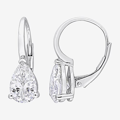 Womens 2 3/4 CT. T.W. Lab Created White Moissanite Sterling Silver Drop Earrings, One Size