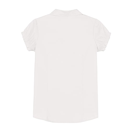 IZOD Little & Big Kid Girls Short Sleeve Regular Fit Stretch Fabric Button-Down Shirt