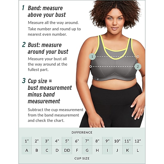 Glamorise No-Bounce Cami Womens Medium Support Full Coverage Sports Unlined Sports Bra 1166
