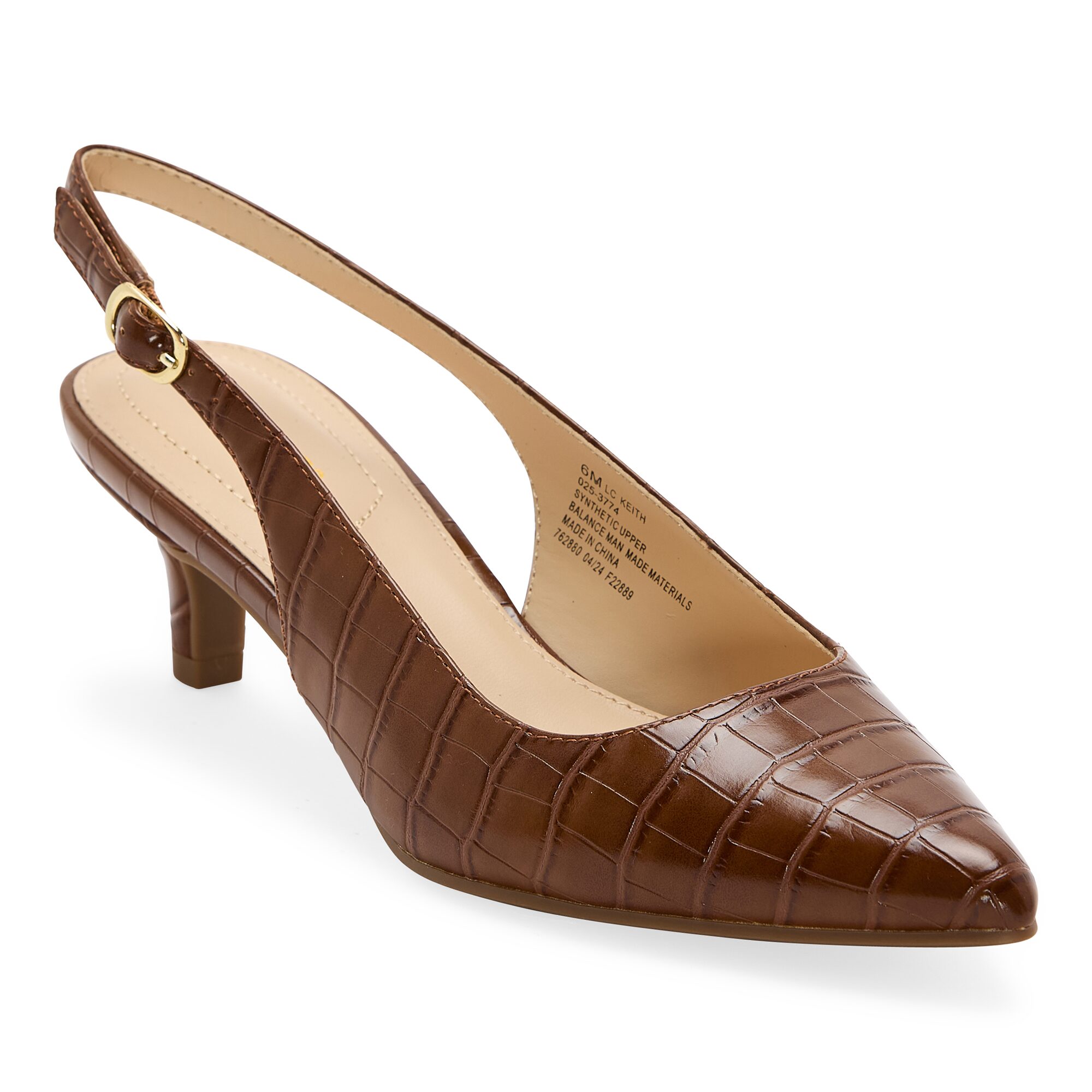 Liz Claiborne Keith Womens Pointed Closed Toe Kitten Heel Pumps