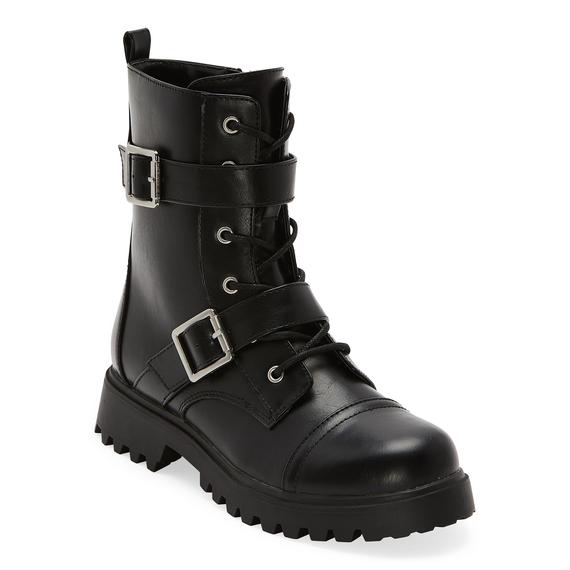 Arizona Jean Co Womens Fleet Block Heel Combat Boots
