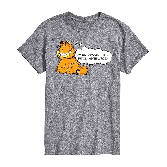 Mens Short Sleeve Garfield Graphic T-Shirt