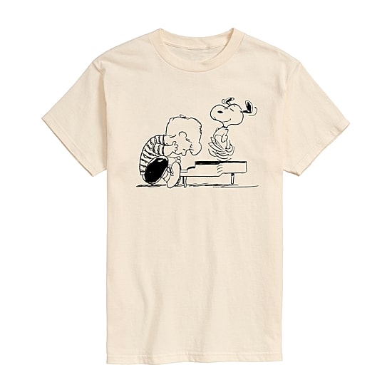 Mens Short Sleeve Peanuts Graphic T-Shirt