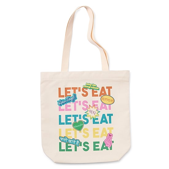 Hope & Wonder Asian American Pacific Islander 'Let's Eat' Tote Bag